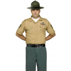 Marine Drill Instructor Costume - Mens Army Costumes